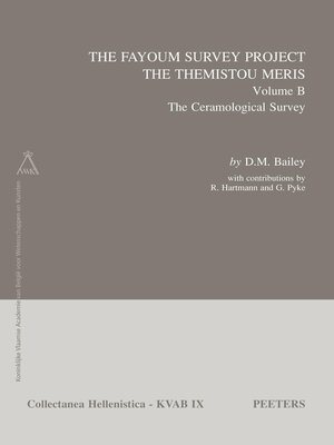 cover image of The Fayoum Survey Project: The Themistou Meris, Volume B